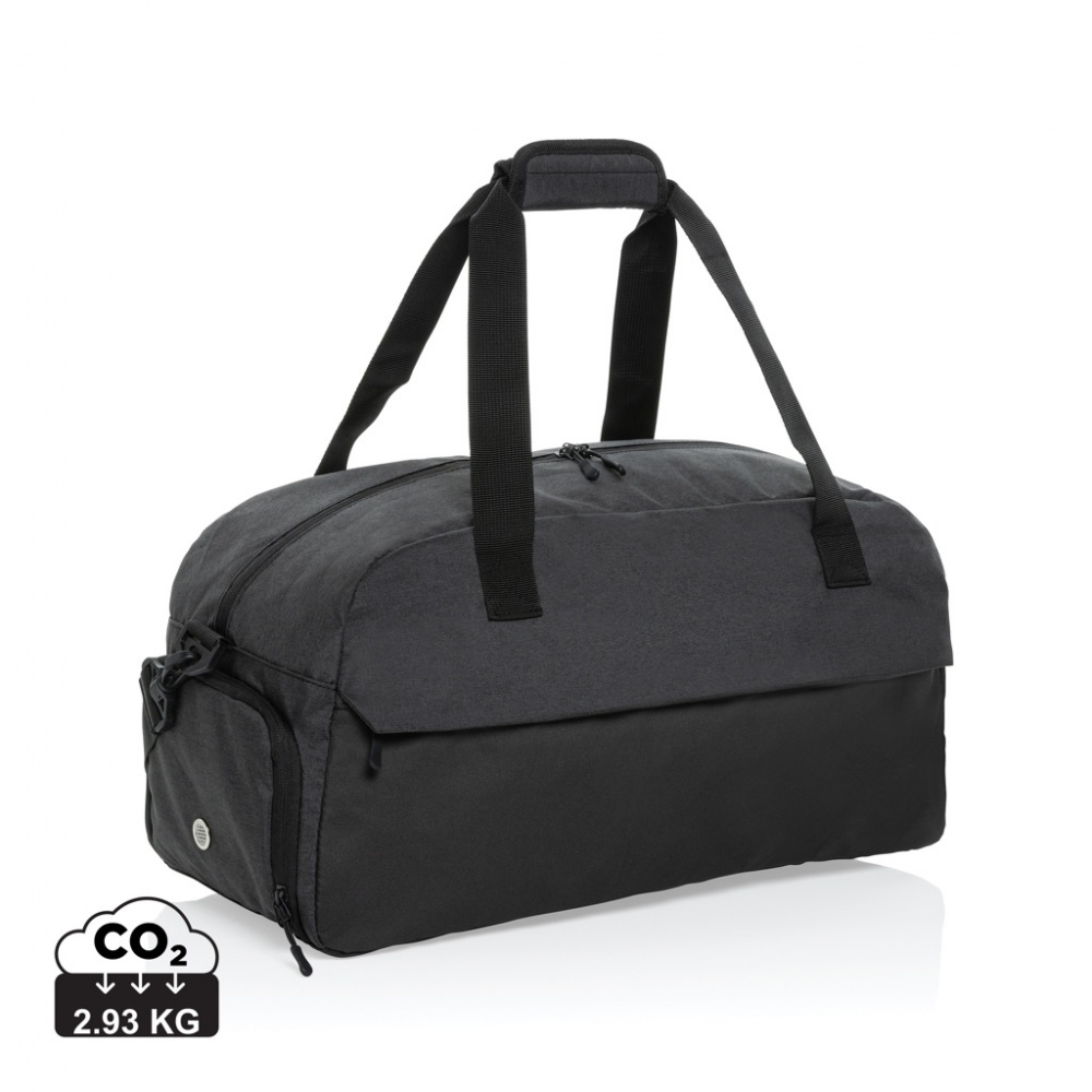 Logo trade promotional items image of: Kazu AWARE™ RPET basic weekend duffel