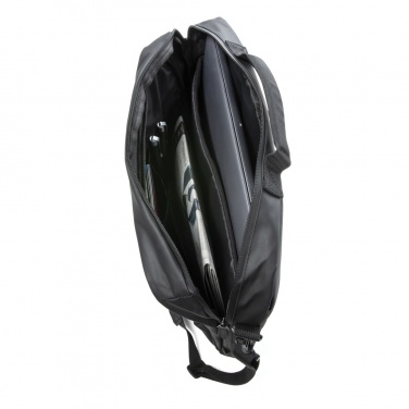 Logotrade promotional merchandise picture of: Fashion black 15.6" laptop bag PVC free