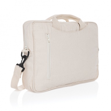 Logo trade promotional gifts image of: Laluka AWARE™ recycled cotton 15.4 inch laptop bag