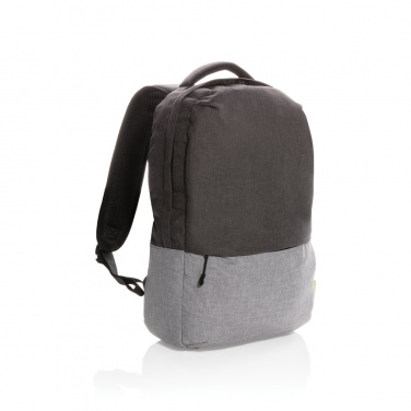 Logo trade advertising product photo of: Duo colour RPET 15.6" RFID laptop backpack PVC free