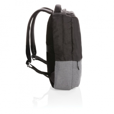 Logotrade promotional products photo of: Duo colour RPET 15.6" RFID laptop backpack PVC free