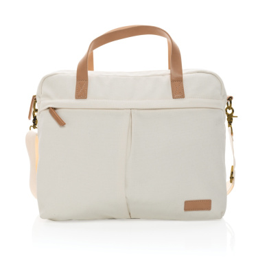 Logo trade promotional gifts image of: Impact AWARE™ 16 oz. recycled canvas laptop bag