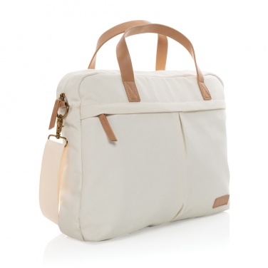 Logo trade promotional item photo of: Impact AWARE™ 16 oz. recycled canvas laptop bag