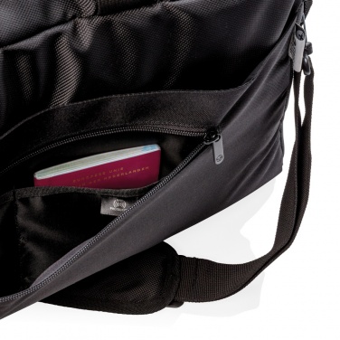 Logo trade business gifts image of: Swiss Peak RFID duffle with suitcase opening