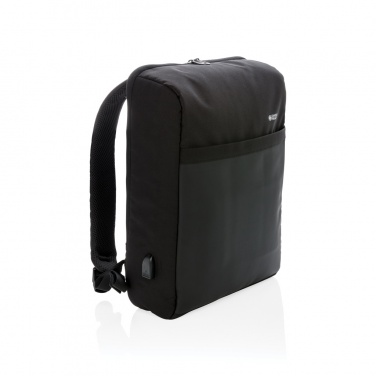 Logotrade corporate gift image of: Swiss Peak 15" anti-theft RFID & USB backpack PVC free
