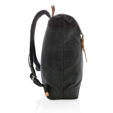 Logotrade advertising product image of: Canvas laptop backpack PVC free
