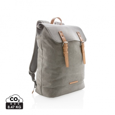 Logo trade promotional gift photo of: Canvas laptop backpack PVC free