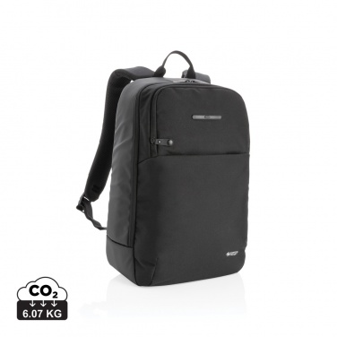 Logotrade promotional merchandise photo of: Swiss Peak laptop backpack with UV-C steriliser pocket