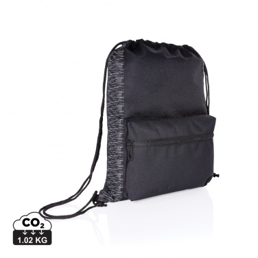Logotrade promotional merchandise picture of: AWARE™ RPET Reflective drawstring backpack