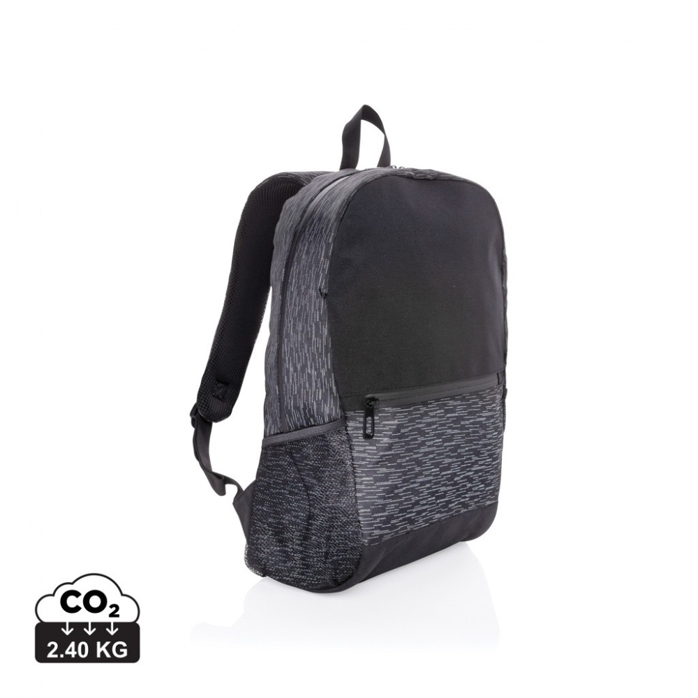 Logotrade promotional gift picture of: AWARE™ RPET Reflective laptop backpack