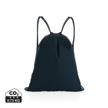 Logo trade promotional gift photo of: Impact AWARE™ recycled cotton drawstring backpack 145g