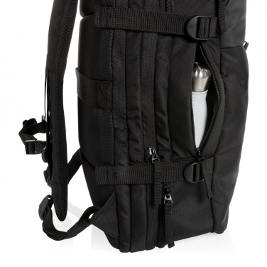 Logo trade corporate gifts image of: Swiss Peak AWARE™ RPET 15.6' expandable weekend backpack