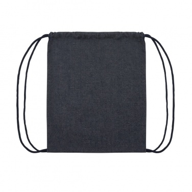 Logotrade promotional product image of: Impact AWARE™ recycled denim drawstring backpack