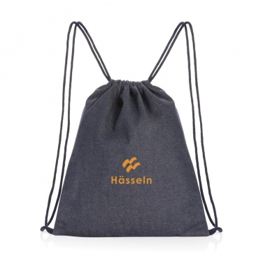 Logotrade promotional merchandise picture of: Impact AWARE™ recycled denim drawstring backpack