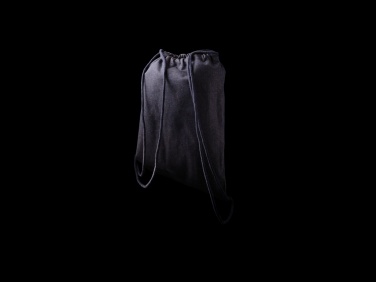 Logotrade promotional giveaway image of: Impact AWARE™ recycled denim drawstring backpack
