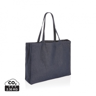 Logo trade business gifts image of: Impact AWARE™ recycled denim shopper