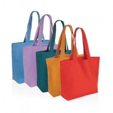 Logo trade promotional merchandise photo of: Impact Aware™ 240 gsm rcanvas shopper w/pocket