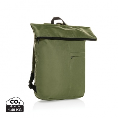 Logo trade corporate gifts picture of: Dillon AWARE™ RPET lightweight foldable backpack