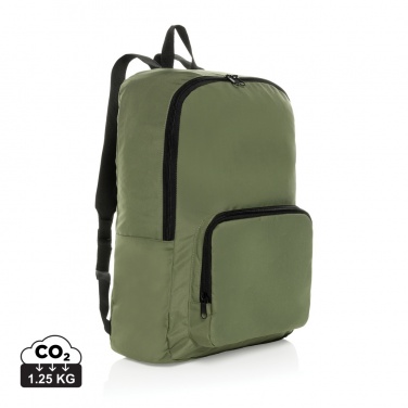 Logotrade promotional merchandise picture of: Dillon AWARE™ RPET foldable classic backpack