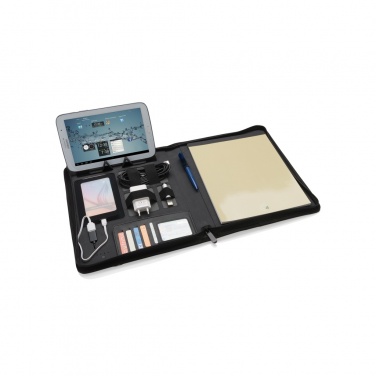 Logotrade promotional item image of: Tech portfolio with powerbank