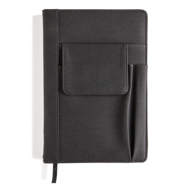 Logo trade advertising product photo of: Notebook with phone pocket
