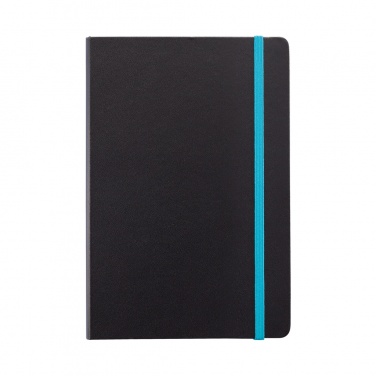 Logo trade advertising products picture of: Deluxe hardcover A5 notebook with coloured side