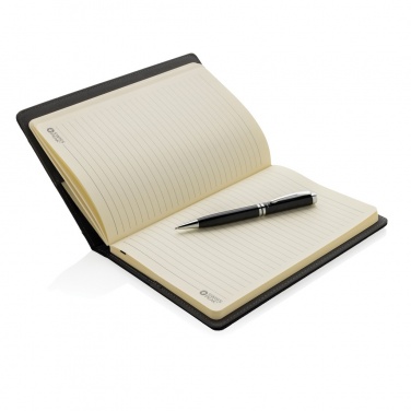 Logo trade promotional merchandise photo of: Refillable notebook and pen set