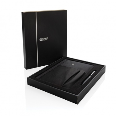 Logotrade promotional gifts photo of: Refillable notebook and pen set