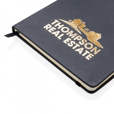 Logotrade promotional item image of: Deluxe hardcover PU A5 notebook