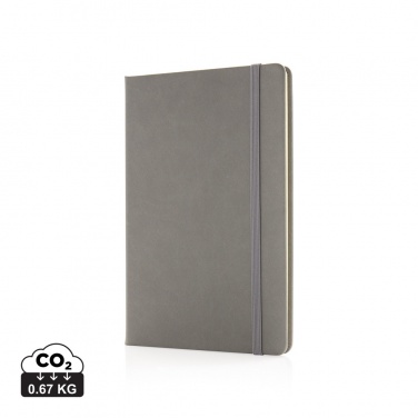 Logo trade business gifts image of: Deluxe hardcover PU A5 notebook