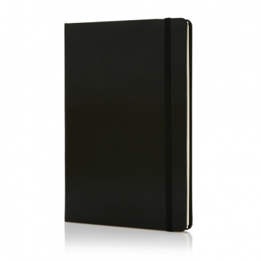 Logo trade promotional gifts image of: Deluxe hardcover A5 notebook
