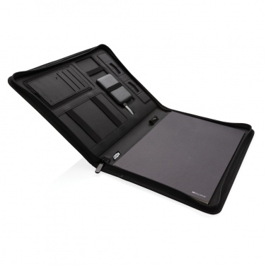 Logotrade promotional giveaways photo of: Air 5W wireless charging portfolio A4 w/ 5000 mAh powerbank