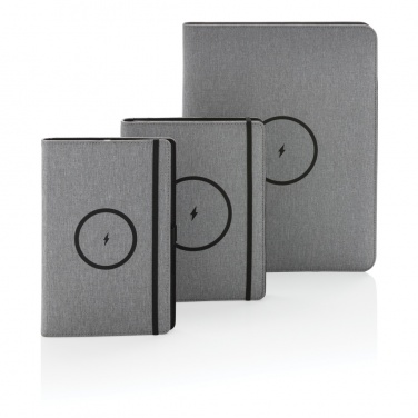 Logotrade business gifts photo of: Air 5W wireless charging notebook with 5000mAh powerbank
