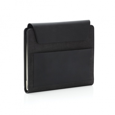 Logo trade business gift photo of: Fiko wireless charging A5 portfolio with powerbank