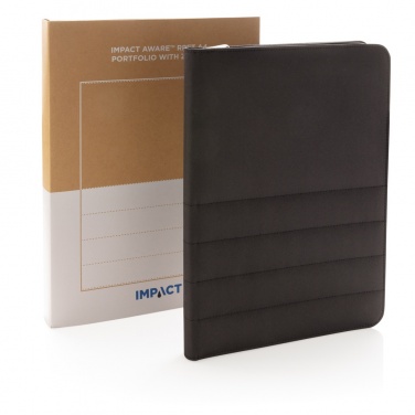 Logotrade promotional items photo of: Impact AWARE™ RPET A4 portfolio with zipper