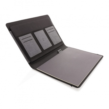 Logo trade promotional products image of: Recycled leather A4 portfolio
