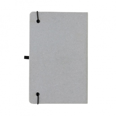 Logo trade promotional giveaway photo of: Recycled leather hardcover notebook A5
