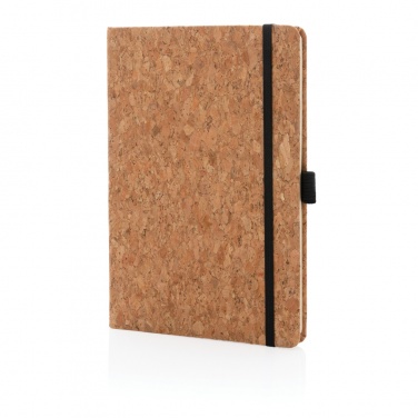 Logo trade business gift photo of: Cork hardcover notebook A5