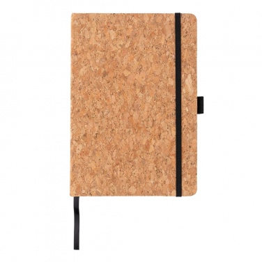 Logo trade advertising products image of: Cork hardcover notebook A5