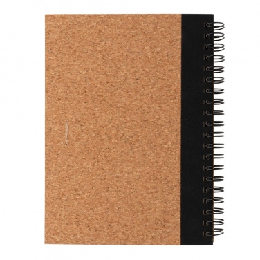Logo trade corporate gift photo of: Cork spiral notebook with pen