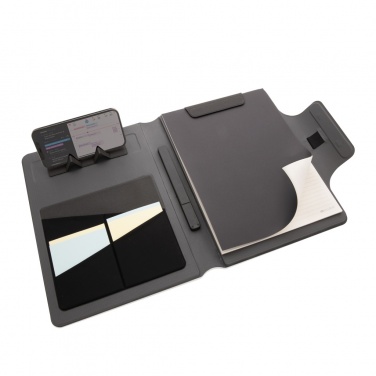 Logo trade promotional gift photo of: Artic Magnetic 10W wireless charging A4 portfolio