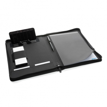 Logotrade promotional item image of: Impact Aware™ deluxe 300D tech portfolio with zipper