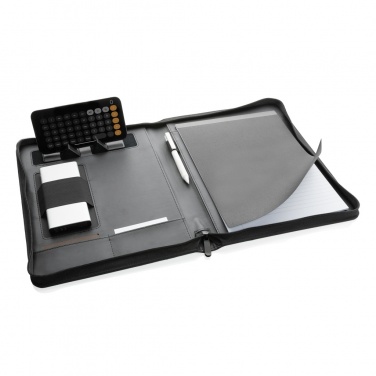 Logo trade business gift photo of: RCS rPU deluxe tech portfolio with zipper