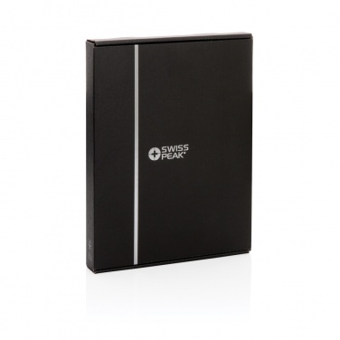 Logo trade advertising product photo of: Swiss Peak Heritage RCS rPU A5 stone paper portfolio