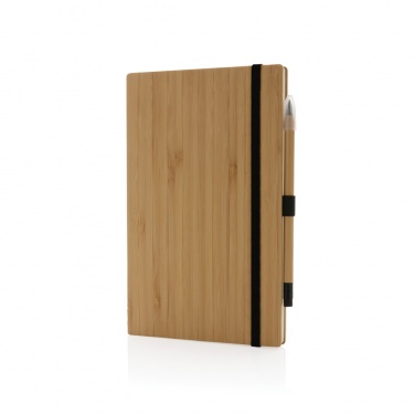 Logotrade advertising product image of: Bamboo notebook and infinity pencil set