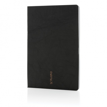 Logo trade promotional giveaway photo of: Salton A5 GRS certified recycled paper notebook
