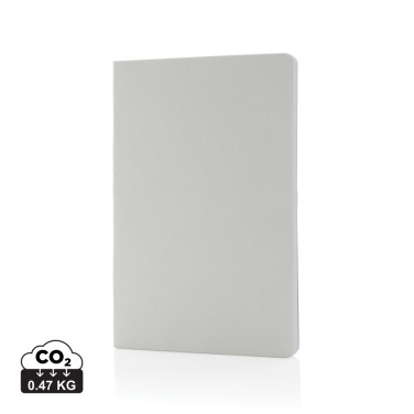 Logo trade corporate gifts picture of: Salton A5 GRS certified recycled paper notebook