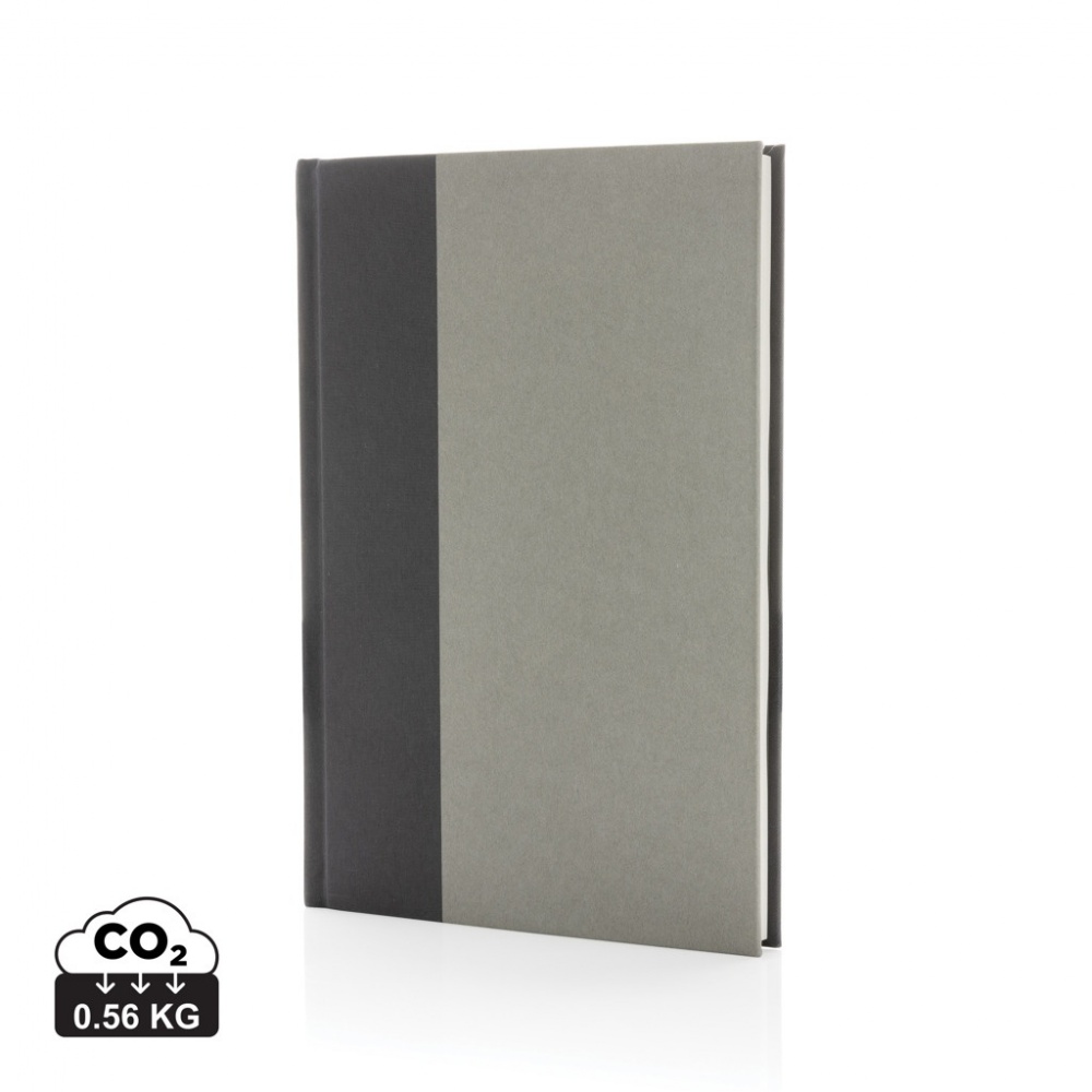 Logo trade promotional gifts picture of: Words GRS certified RPET & Kraft A5 notebook