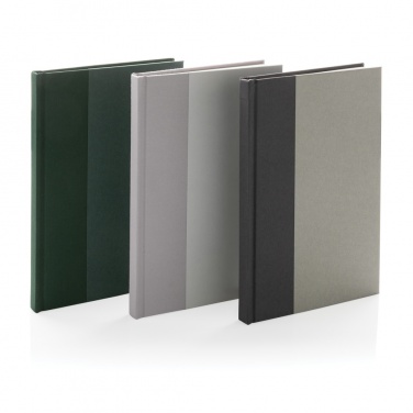 Logo trade promotional merchandise picture of: Words GRS certified RPET & Kraft A5 notebook
