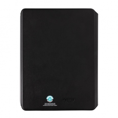 Logotrade business gift image of: Swiss Peak RCS rePU notebook with 2-in-1 wireless charger